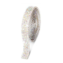 Load image into Gallery viewer, 1m/5m 3.2ft/16ft Car DIY Auto Decorative Stickers 10mm Crystal Diamond Car Decoration Accessories Stickers Auto Interior Cover