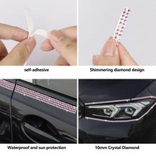 Load image into Gallery viewer, 1m/5m 3.2ft/16ft Car DIY Auto Decorative Stickers 10mm Crystal Diamond Car Decoration Accessories Stickers Auto Interior Cover