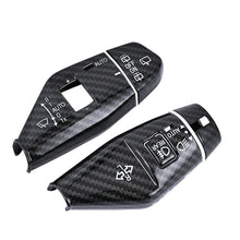 Load image into Gallery viewer, 4Pcs/Set Carbon Fiber Car Wiper Switch Trim Steering Wheel Headlight Switch Control Cover Accessories for BMW X3 2025