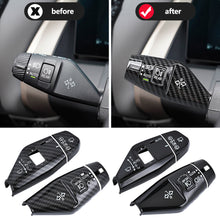 Load image into Gallery viewer, 4Pcs/Set Carbon Fiber Car Wiper Switch Trim Steering Wheel Headlight Switch Control Cover Accessories for BMW X3 2025