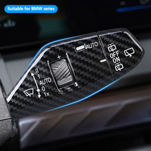 Load image into Gallery viewer, 4Pcs/Set Carbon Fiber Car Wiper Switch Trim Steering Wheel Headlight Switch Control Cover Accessories for BMW X3 2025