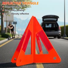 Load image into Gallery viewer, Foldable Car Warning Triangle Emergency Accident Stop Sign Reflective Safety Beacon Collapsible Hazard Warning Light