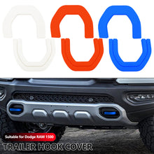 Load image into Gallery viewer, 2Pcs Trailer Tow Hooks Covers Tow Hook Sleeve Professional Silicone Receiver Covers for Dodge RAM 1500 2019-2024 Part Accessory