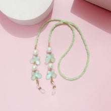 Load image into Gallery viewer, Colorful Sunglass Chain Reading Glasses Lanyard Strap with Beads and Butterfly Anti-loss Chain for Glasses and Mask Holder