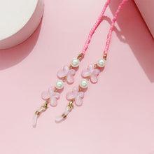 Load image into Gallery viewer, Colorful Sunglass Chain Reading Glasses Lanyard Strap with Beads and Butterfly Anti-loss Chain for Glasses and Mask Holder