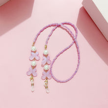 Load image into Gallery viewer, Colorful Sunglass Chain Reading Glasses Lanyard Strap with Beads and Butterfly Anti-loss Chain for Glasses and Mask Holder