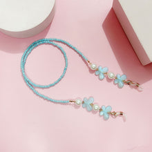 Load image into Gallery viewer, Colorful Sunglass Chain Reading Glasses Lanyard Strap with Beads and Butterfly Anti-loss Chain for Glasses and Mask Holder