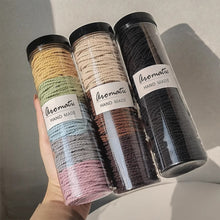 Load image into Gallery viewer, 100-Pack Seamless Hair Elastics Ponytail Holders Solid Color Invisible Hair Rings Simple Hair Ties Hair Accessories