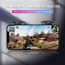 Load image into Gallery viewer, 1 Pair Transparent Mechanical PUBG Game Auxiliary Buttons 4-Finger Linkage Auto-Fire Game Controller for Peace Elite Arena Breakout