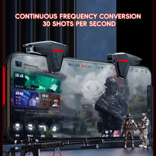 Load image into Gallery viewer, 1Pair 4-Finger Linkage PUBG Game Controller Physical Auxiliary Grips for Peace Elite Arena Breakout Compatible with 6-14MM Phones