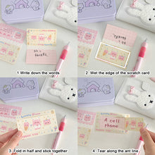 Load image into Gallery viewer, 10Pcs Kids Christmas Reward Tear Scratch Card Self-adhesive Stickers Tear Off Card Xmas Stickers DIY Children's Redemption Vouchers
