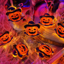 Load image into Gallery viewer, 1.5m 10LED Halloween Party Led Light String Pumpkin Ghost Witch Halloween Party Happy Halloween Party Decor For Home