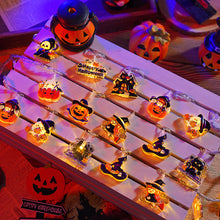 Load image into Gallery viewer, 1.5m 10LED Halloween Party Led Light String Pumpkin Ghost Witch Halloween Party Happy Halloween Party Decor For Home
