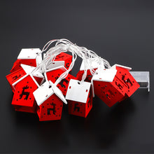 Load image into Gallery viewer, 1.5/2/3m LED Christmas Decoration Wood House String Light Santa Claus Christmas Trees Battery USB String Lighting for Home Decor