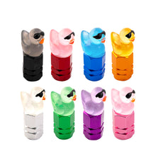 Load image into Gallery viewer, 4Pcs Universal Luminous Duck Shape Dustproof Tire Wheel Stem Valve Caps for Motorcycle Car Auto Bike Car Styling Tunning
