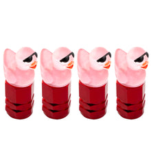 Load image into Gallery viewer, 4Pcs Universal Luminous Duck Shape Dustproof Tire Wheel Stem Valve Caps for Motorcycle Car Auto Bike Car Styling Tunning
