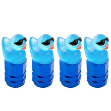 Load image into Gallery viewer, 4Pcs Universal Luminous Duck Shape Dustproof Tire Wheel Stem Valve Caps for Motorcycle Car Auto Bike Car Styling Tunning