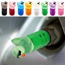 Load image into Gallery viewer, 4Pcs Universal Luminous Duck Shape Dustproof Tire Wheel Stem Valve Caps for Motorcycle Car Auto Bike Car Styling Tunning