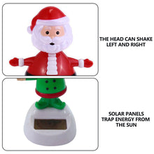 Load image into Gallery viewer, Solar Powered Automatic Swinging Dancing Christmas Doll Toy Car Interior Decorations Styling Home Decoration