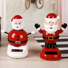 Load image into Gallery viewer, Solar Powered Automatic Swinging Dancing Christmas Doll Toy Car Interior Decorations Styling Home Decoration