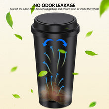 Load image into Gallery viewer, Portable Car Trash Can with Pop-up Lid Round Garbage Bin Auto Interior Waste Storage Cup Holder Trash Container