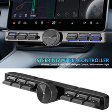 Load image into Gallery viewer, Smart Car Steering Wheel Controller Wireless Control Button 7 Keys LED Intelligent Control Volume Navigation Player With Ambient Light 