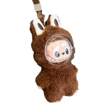Load image into Gallery viewer, Protective Acrylic Face Cover Case For Plush Dolls Display Bag for Labubu 4.0 No Doll Transparent Face Cover Doll Accessories
