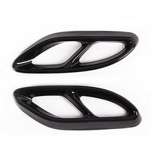 Load image into Gallery viewer, 2Pcs Car Exhaust Tip Muffler Pipe Cover 4 Outlet Tail Pipe Rear Diffuser Cover For Mercedes Benz A/C/E/B/GLC/CLA/CLS Class