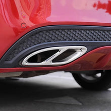 Load image into Gallery viewer, 2Pcs Car Exhaust Tip Muffler Pipe Cover 4 Outlet Tail Pipe Rear Diffuser Cover For Mercedes Benz A/C/E/B/GLC/CLA/CLS Class