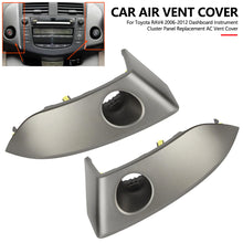 Load image into Gallery viewer, Car Center Dash Air Vent Radio Bezel Trim for Toyota RAV4 2006-2012 Dashboard Instrument Cluster Panel Replacement AC Vent Cover