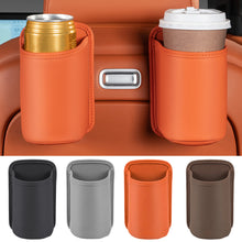 Load image into Gallery viewer, Leather Car Door Water Cup Holder Multi-Function Seat Back Storage Box Beverage & Trash Vehicle Interior