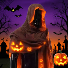 Load image into Gallery viewer, Cosplay Men's Medieval Pirate Retro Hood Scarf Black Coffee Wrap Cloak Renaissance Halloween Masquerade Costume Shoulder Cowl