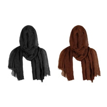 Load image into Gallery viewer, Cosplay Men's Medieval Pirate Retro Hood Scarf Black Coffee Wrap Cloak Renaissance Halloween Masquerade Costume Shoulder Cowl