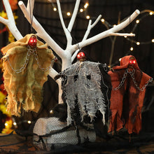 Load image into Gallery viewer, Halloween Hanging Ghost Glow with Scary Laughter Skulls Skeleton Adjustable Arm Ghostr Spooky Secret Room Bar Horror Decorations Props