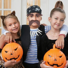 Load image into Gallery viewer, Halloween Simulation Fake Beard Eyebrows Santa Claus Beard Long Hair Black Big Beard Party One Beard Dress Up