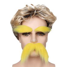 Load image into Gallery viewer, Halloween Simulation Fake Beard Eyebrows Santa Claus Beard Long Hair Black Big Beard Party One Beard Dress Up