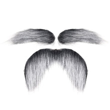 Load image into Gallery viewer, Halloween Simulation Fake Beard Eyebrows Santa Claus Beard Long Hair Black Big Beard Party One Beard Dress Up