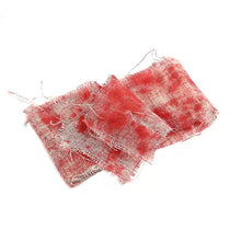 Load image into Gallery viewer, Halloween Bloody Crime Scene Tape Bloody Warning Tape Fake Blood Stained Gauze & Barrier Tape for Haunted House Decor