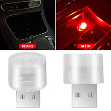 Load image into Gallery viewer, USB Car Interior Ambient Atmosphere Light LED Signal Lights Auto Reading Lamp Decoration
