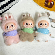 Load image into Gallery viewer, For 10.5cm Labubu 4.0 Dolls Cute Mini Macaron Enamel Pendant Doll's Bandanas Outfit Accessories Clothing Doll Ornaments Girl Gift