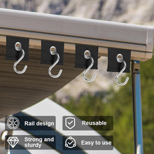 Load image into Gallery viewer, 1/6/8/10/12Pcs RV Camping Awning Hooks for 5/6mm-7/8mm Pipe Eyelet Hangers Camper Trailer Canopy Caravan Hanger Rail Mount Accessory