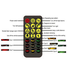 Load image into Gallery viewer, 2Pcs Devil Eyes Light Bluetooth APP Control with Car Charger DIY Programmable Flexible LED Display Scrolling Sign Light for Car Truck Windshield