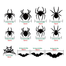 Load image into Gallery viewer, Halloween 3D LED Bat Spider Decor Wall Window Atmosphere Scene Setter Bat Spider LED Scary Halloween Party Wall Decoration