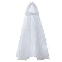 Load image into Gallery viewer, Halloween Grim Reaper Cloak with Hood Gothic Victorian Mysterious Witch Costume Long Cape Sheer Mesh Elegant Gothic Party Performance Cosplay Ghost