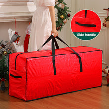 Load image into Gallery viewer, Large Capacity Christmas Tree/Decoration/Wreath Storage Bag Round Zipper Dust-Proof Water-Resistant Organizer for Christmas Gift Bag