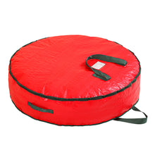 Load image into Gallery viewer, Large Capacity Christmas Tree/Decoration/Wreath Storage Bag Round Zipper Dust-Proof Water-Resistant Organizer for Christmas Gift Bag