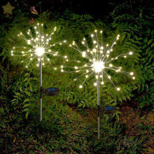 Load image into Gallery viewer, Solar Powered Sparkle Lawn Lights Outdoor Garden LED Dandelion String Lights Firework Design for Landscape Wedding Party Decor