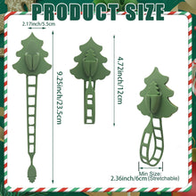 Load image into Gallery viewer, Christmas Reusable Silicone Wire Ties Garland Securing Clips Invisible Ornament Hangers Adhesive Hook Straps Holiday Light Cord Organizer