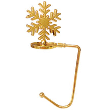 Load image into Gallery viewer, Christmas Fireplace Hooks for Hanging Stockings Metal No Glue Table Edge Hooks Decorative Quick Setup Holiday Home Decor Hooks