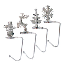 Load image into Gallery viewer, Christmas Fireplace Hooks for Hanging Stockings Metal No Glue Table Edge Hooks Decorative Quick Setup Holiday Home Decor Hooks